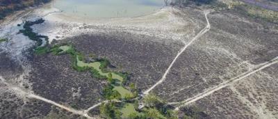 Map of Murray-Darling Basin, showing nature risk levels in shades of green, yellow, and red.