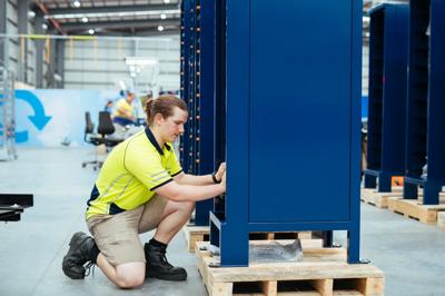 Energy Renaissance Case Study graphic: text, charts, and a stylized power plant illustration.