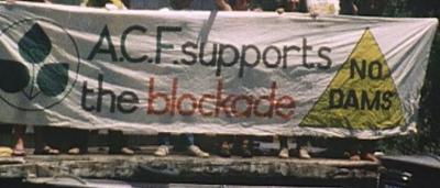 Franklin River banner with text and landscape photo.