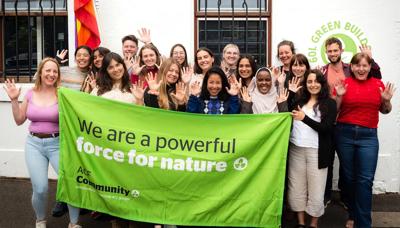 Header image: People celebrating, confetti, balloons, and a banner.