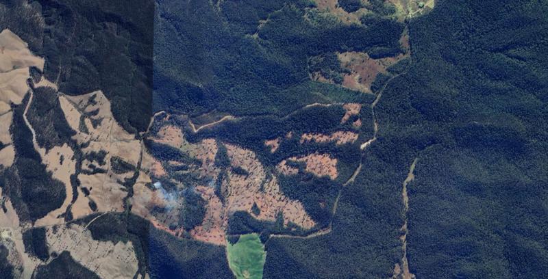 After satellite image