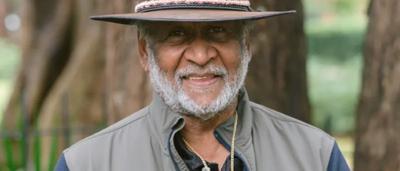 Ray Minniecon at COP26, speaking.