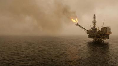 Offshore gas rig - altered