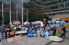 Crowd outside Federal Court Melbourne