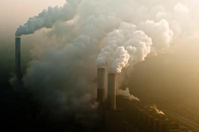 Woman in a white coat, holding a test tube, looking at a microscope in a lab.