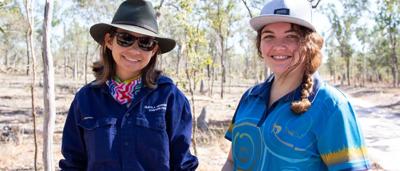 Women land managers, Olkola people, on country, outdoors.