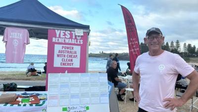 Sticker sheet with various colorful designs, including text and illustrations.