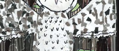 Wings of Night Poppy flower, dark petals, yellow stamens, green stem, close-up.