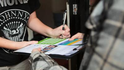 Pledge tile graphic: green leaf, white text "Pledge", ACF logo, and a link.