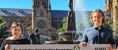 Conrad and Kelly cheque - Square