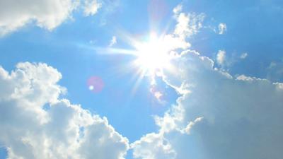 Header image: Blue sky, sun, and a stylized climate graphic.