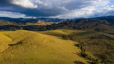 Rolling green hills and valleys, Taree NSW.