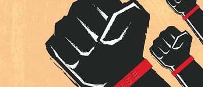 Rise logo, stylized sun rising over a mountain range, blue and orange gradients.