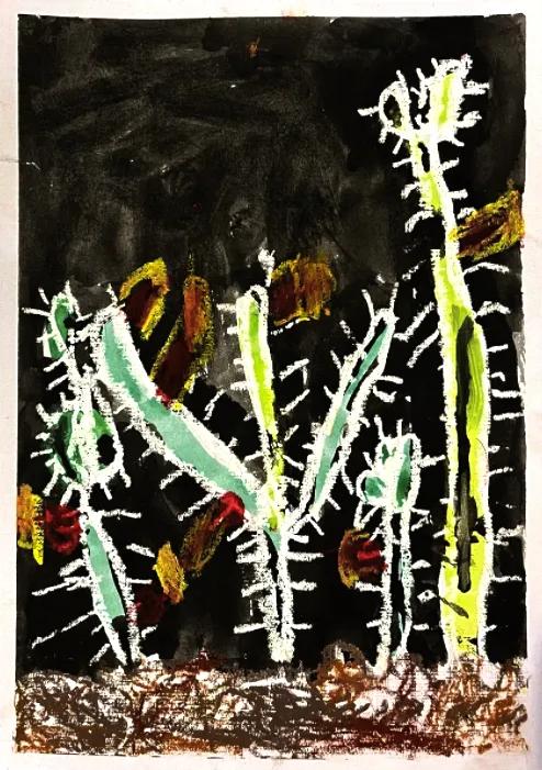 Wild At Art entry &lsquo;Wongan Cactus&rsquo; by Tze-Wun Josh, age 5