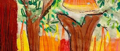 Barbie of the bush, Lillian, portrait, smiling, wearing hat, outdoors.