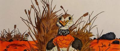 The-Plains-Wanderer-in-its-Perfect-Habitat-Steven-12 - Second place Best regional artwork Wild At Art 2026