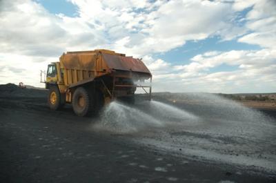 Header image: Water flowing, text "Water for Coal" over a landscape.