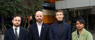 ACF and EJA legal teams outside Federal Court 