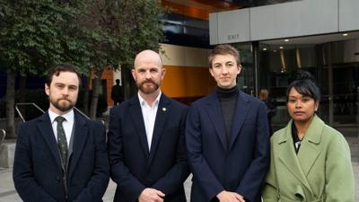 ACF and EJA legal teams outside Federal Court 