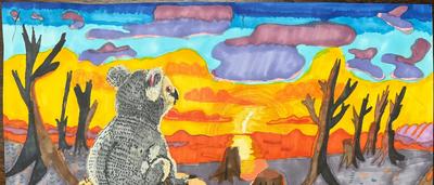 Home-at-Sunset-Olivia-7 - WINNER age 5-7 Wild At Art 2026