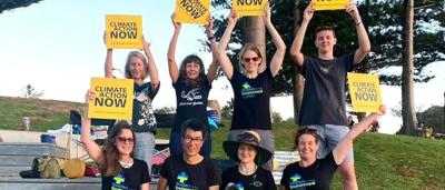 Doctors in Perth, Australia, smiling, posing outdoors.
