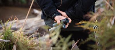 Platypus with binoculars, Cathy Ronalds.