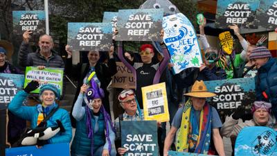 North West Shelf Litigation Rally For The Reef and Press Conference 