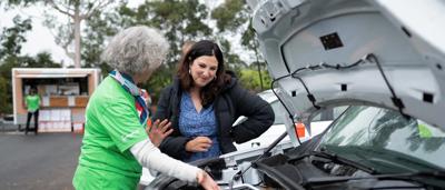 Event banner: "Electrify Your Wheels" at Mulgrave Community Centre, 2022. ACF & Chisholm Group.