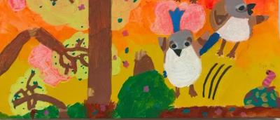 Purple Crowned Fairy Wrens want their trees back Elyse age 7 - First prize