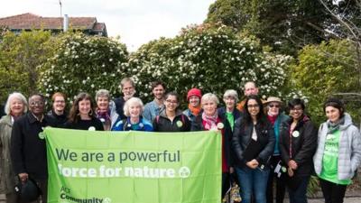 Header image: People silhouettes, group icon, text "Join a Group" on a blue background.