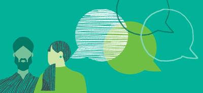 Header image: Climate conversations graphic with text and illustrations.