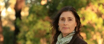 Woman, Tania Kromoloff, protesting development, Toondah Harbour, Bayside ACF member.